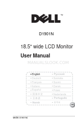 Dell D1901N Manuel de l'utilisateur