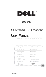 Dell D1901N Manuel de l'utilisateur