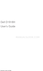 Dell D1918H 사용자 설명서