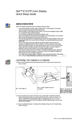 Dell E151FP Setup Manual