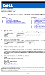 Dell E157FPT Environmental Data Sheet