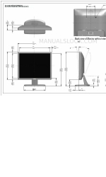 Dell E1713S Product Dimensions