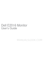 Dell E2016 Посібник користувача