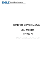 Dell E2216HV Simplified Service Manual