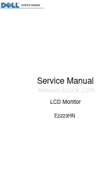 Dell E2223HN サービスマニュアル