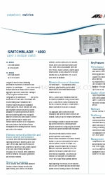 Allied Telesis SWITCHBLADE 4000 Lembar data