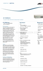 Allied Telesis WebSmart AT-FS750/16 Fiche technique