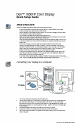 Dell UltraSharp 1800FP Manuel d'installation rapide