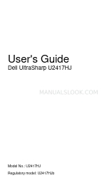 Dell UltraSharp U2417HJ Manual do utilizador