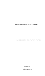 Dell UltraSharp U3423WEB Manual de servicio