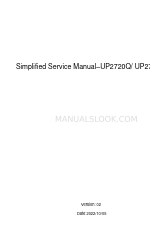 Dell UltraSharp UP2720Q Manual de servicio simplificado