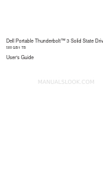 Dell Portable Thunderbolt 3 SSD Gebruikershandleiding