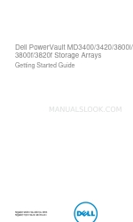 Dell PowerVault MD3800f series Посібник для початківців