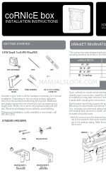 3 Day Blinds Cornice Box Manuel d'instructions d'installation