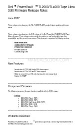 Dell PowerVault TL2000 Note di rilascio