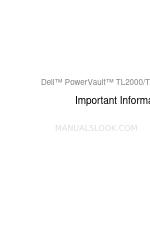 Dell PowerVault TL2000 Informazioni importanti Manuale