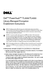 Dell PowerVault TL4000 Addendum al manuale d'uso