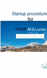 Ensy AHU Series Opstartprocedure