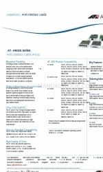 Allied Telesis AT-AR020 PRI E1/T1 Gegevensblad