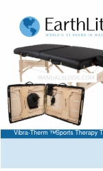 Earthlite Vibra-Therm Sports Therapy Table Podręcznik użytkownika