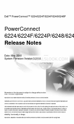 Dell PowerConnect 6224F Nota de lançamento