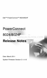 Dell PowerConnect 8024 Sürüm Notları