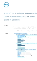 Dell PowerConnect J-EX Series Nota de lançamento