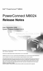 Dell PowerConnect M8024 Nota de publicación