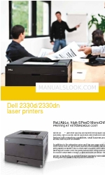 Dell 2330d - Laser Printer B/W 빠른 매뉴얼