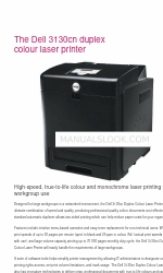 Dell 3130cn - Color Laser Printer Інформаційний посібник про продукт