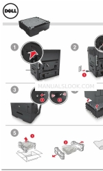 Dell B3460DN Mono Laser Substituição do tabuleiro de papel