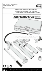 AW Tools AUTOMOTIVE Series Manual de instrucciones de funcionamiento y seguridad