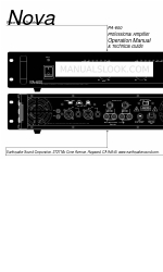 EarthQuake Nova PA-600 Operation manual Podręcznik techniczny