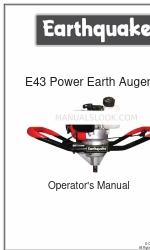 EarthQuake E43 earth auger powerhead 운영자 매뉴얼