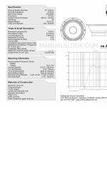 EarthQuake EQ10S8 Pro Audio Series Especificación