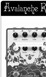 EarthQuaker Devices Avalanche Run Betriebshandbuch