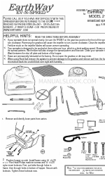 EarthWay 2170 Assembly And Operating Instructions Manual