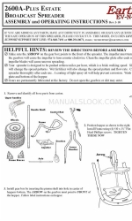 EarthWay 2600A-Plus Estate Assembly And Operating Instructions