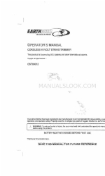 EarthWise CST00012 Manual do operador