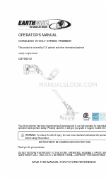 EarthWise CST00012 Manual do operador