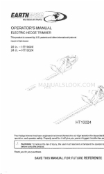 EarthWise HT10022 Operator's Manual