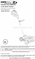 EarthWise SN74016 Instrukcja obsługi