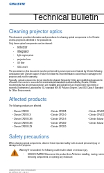 Christie CP4220 Technisch bulletin