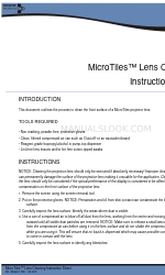 Christie MicroTiles Hoja de instrucciones