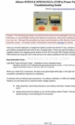 Allison Transmission WTECII Troubleshooting Manual