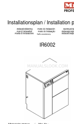 Miele IR 6002 Installatieplan