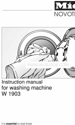 Miele NOVOTRONIC W 1903 Buku Petunjuk