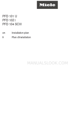 Miele PFD 104 SCVi Plan d'installation