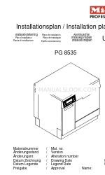 Miele PG 8535 Plan instalacji