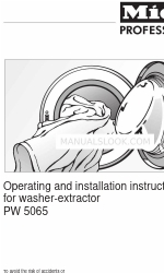 Miele PW 5065 Инструкции по эксплуатации и установке